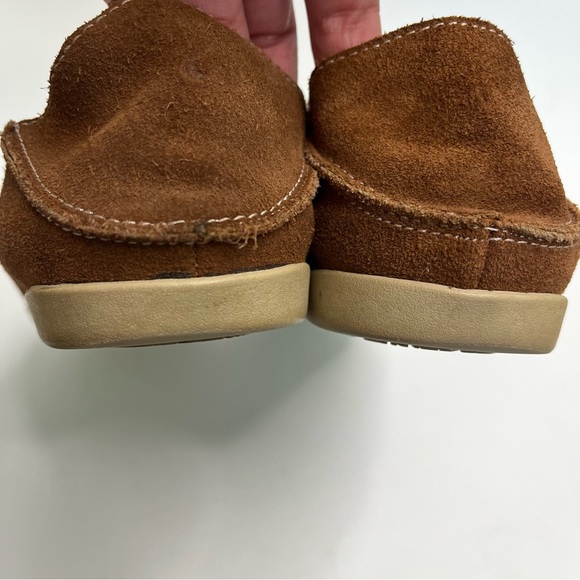 OluKai Nohea Perforated Brown Suede Leather Slip On Loafers Women's 8.5 - Picture 4 of 11
